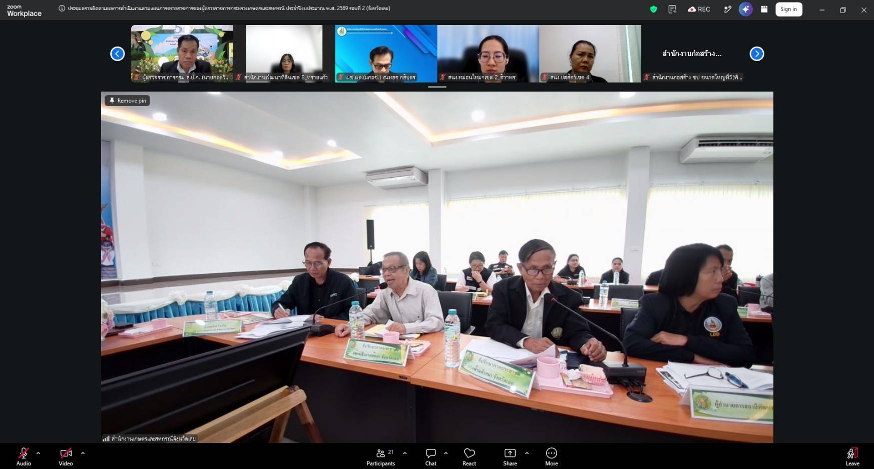 title - ผู้ตรวจราชการ ส.ป.ก. ร่วมประชุมตรวจติดตามผลการดำเนินงานตามแผนการตรวจราชการของกระทรวงเกษตรและสหกรณ์ ประจำปีงบประมาณ พ.ศ. 2569 รอบที่ 2 (เขต 10) จังหวัดเลย และหนองคาย ผ่านระบบ Zoom Meeting มุ่งขับเคลื่อน 6 นโยบายสำคัญ 